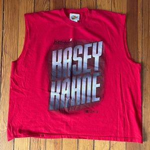 Kasey Kahne #9 Nascar Men's Red Two Sided Graphic T-Shirt Tank Top Size 2XL.